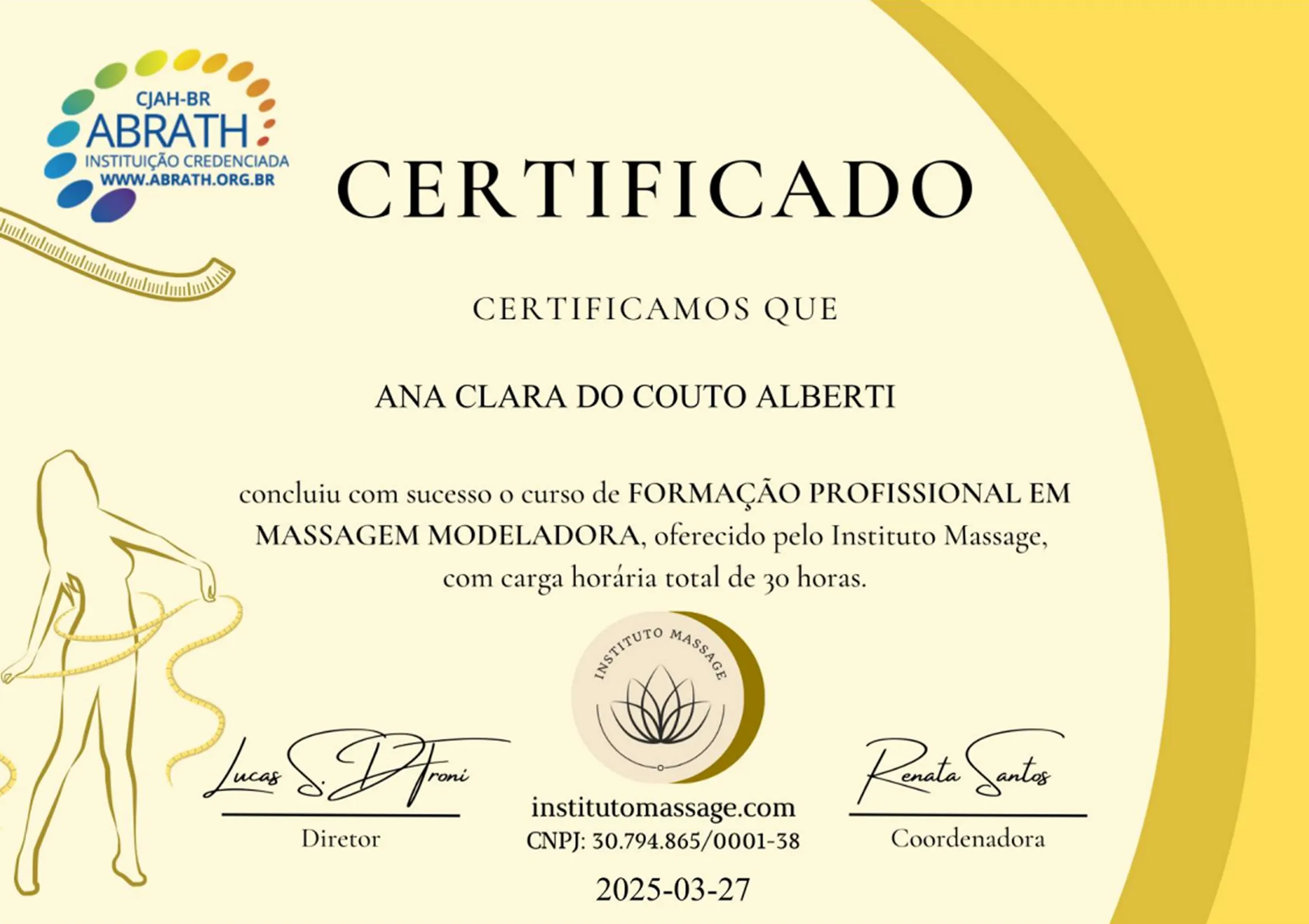 Formação em Massagem Modeladora